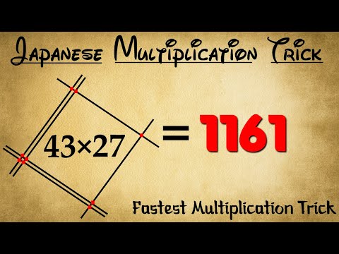 Japanese Multiplication Tricks | 3 Seconds Multiplication Tricks | Vedic Maths Tricks