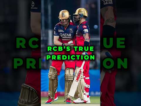 RCB’s True Prediction for IPL 2025! 🔥
