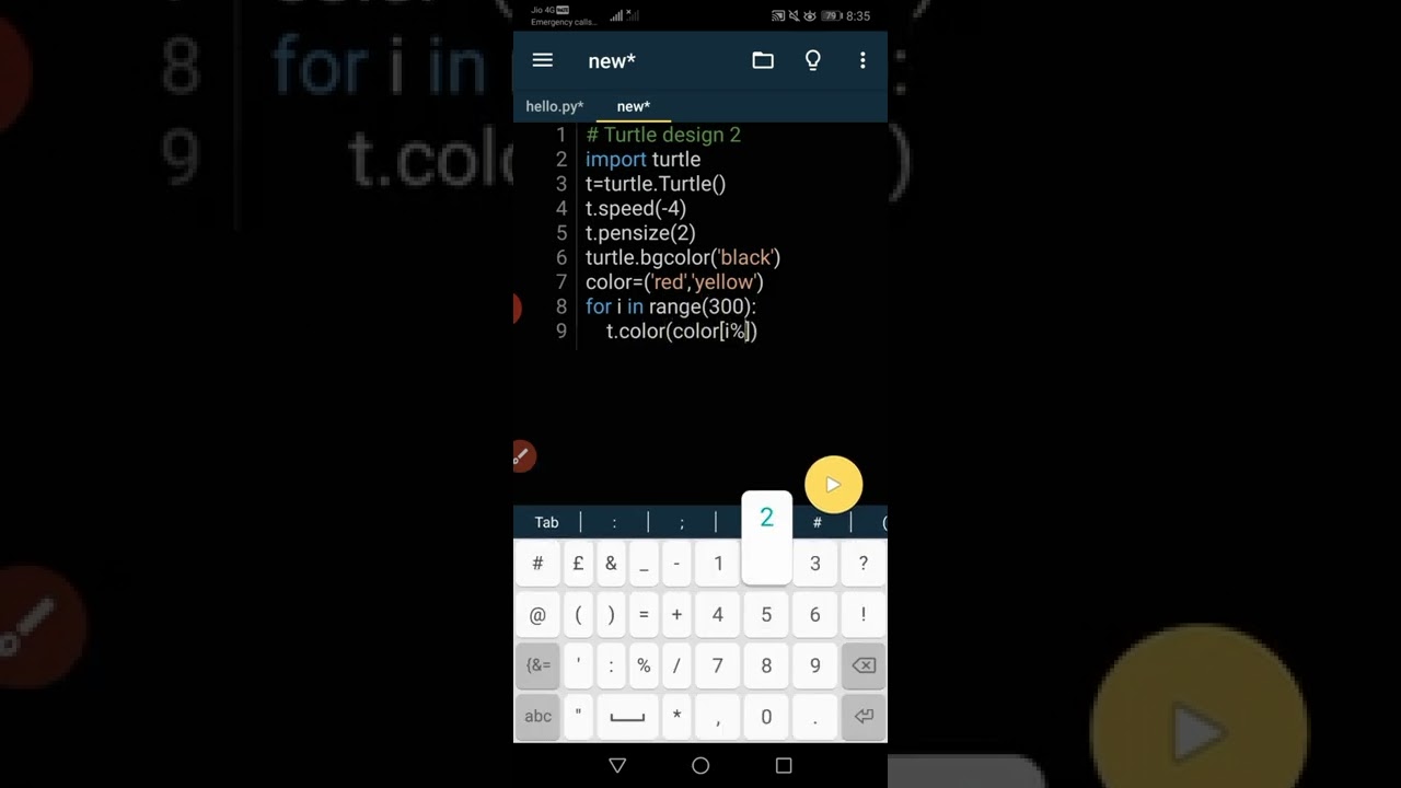 Create Stunning Designs with Python on Pydroid 3 🎨