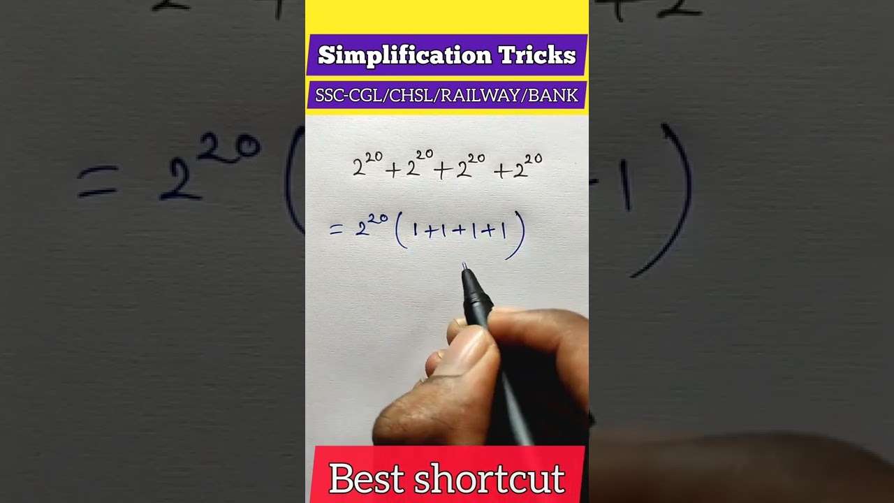 Quick & Easy Simplification Trick for Fast Math 🧮