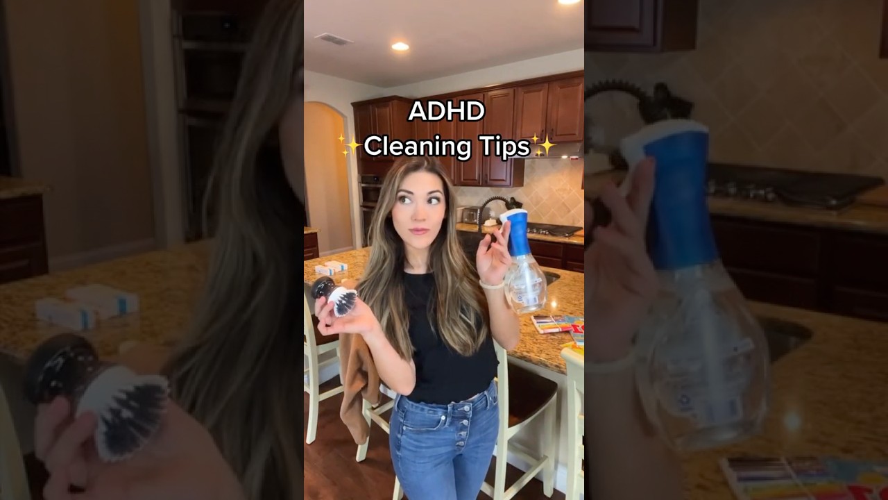 ADHD Cleaning Tips #cleaninghacks #adhdmom #momlife