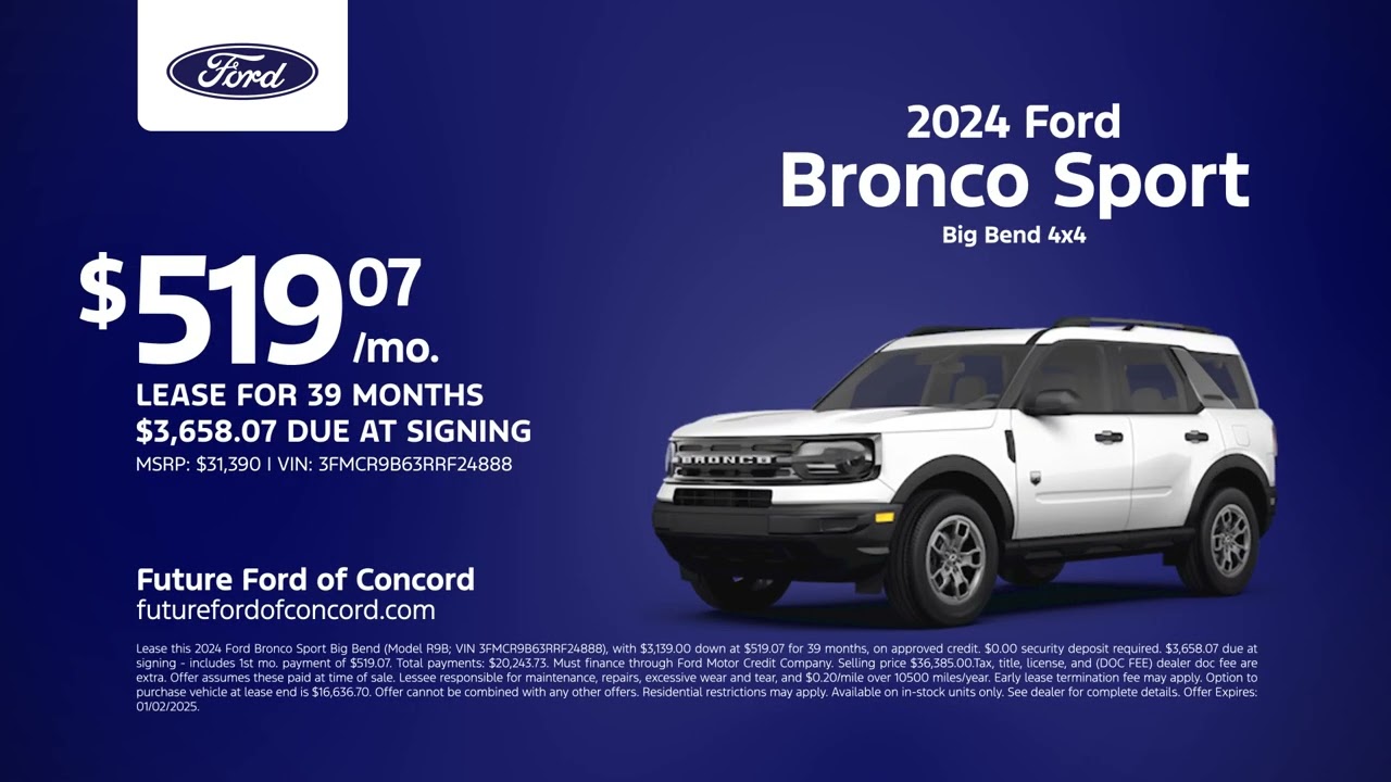 Ford Bronco Sport Recall Notice - November 15, 2024