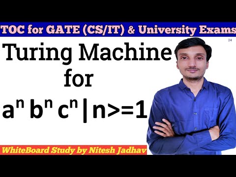 Turing Machine for a^nb^nc^n | Design Turing Machine for a^nb^nc^n | Turing Machine Example