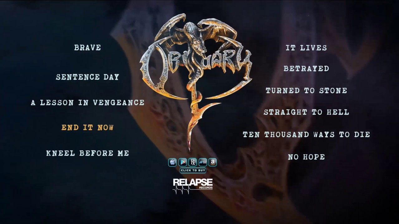 Obituary - Full Album Stream Out Now 🎵