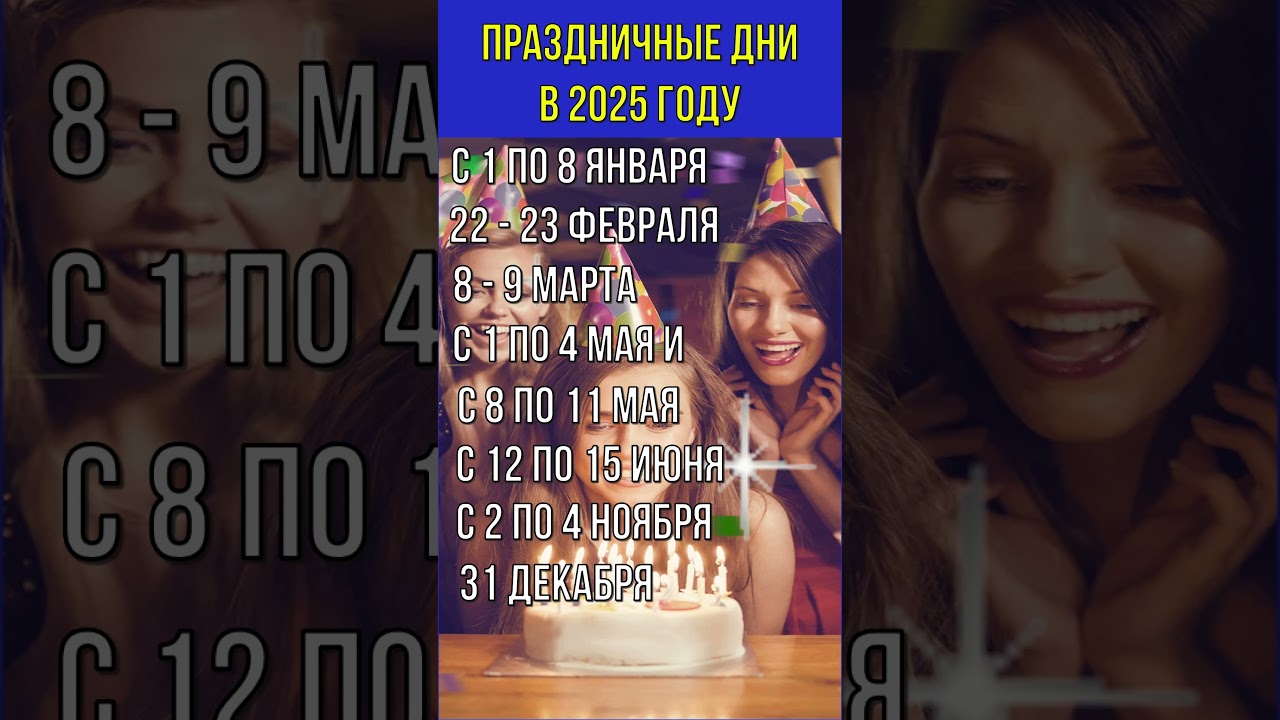 Праздничные дни 2025: Полный календарь выходных и праздничных дат 🎉
