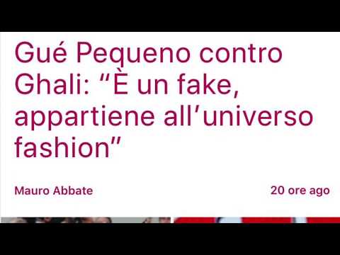 Guè dissing con Ghali , Ntó dice la sua con parole pesanti