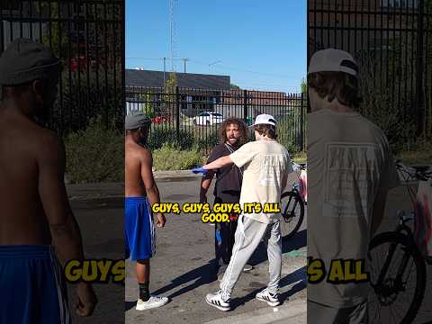Things Get Heated While Feeding The Homeless!! #fight #shorts