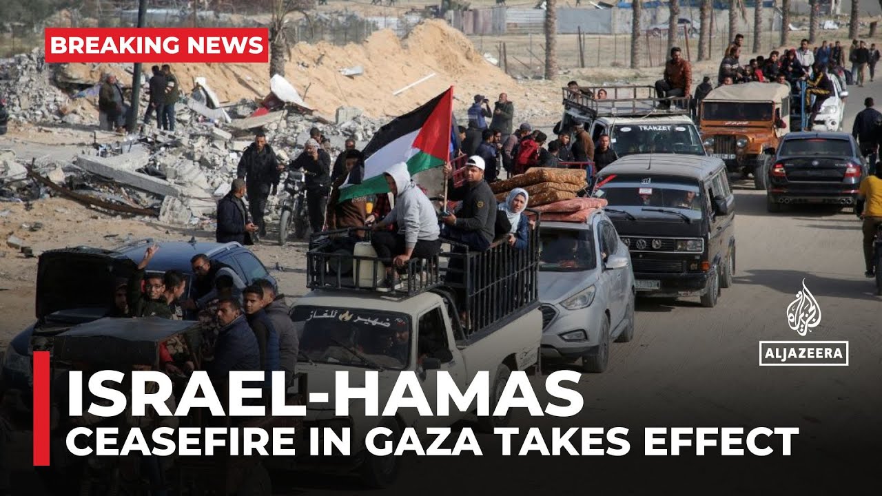 Israel-Hamas Ceasefire Begins in Gaza ๐๏ธ