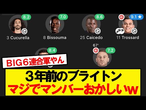 かつてのブライトンのメンバーの驚きの活躍とその背景