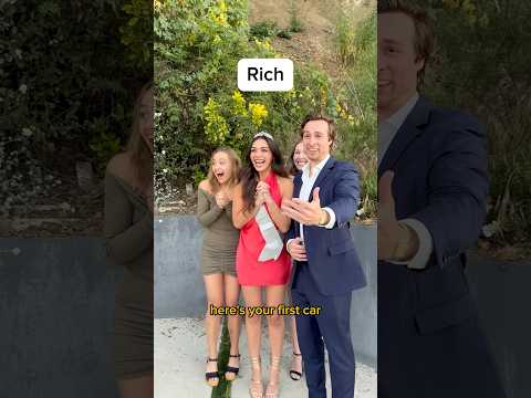 rich vs poor parents buying you a car #shorts