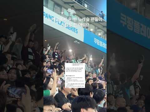 뉴캐슬 팬들이 갑자기 신발을 든 이유!? #뉴캐슬 #newcastle