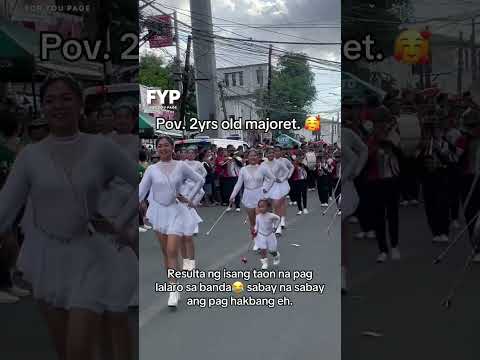 2 YEAR-OLD NA MAJORETTE, NAKIPAGSABAYAN SA PARADA! | FYP