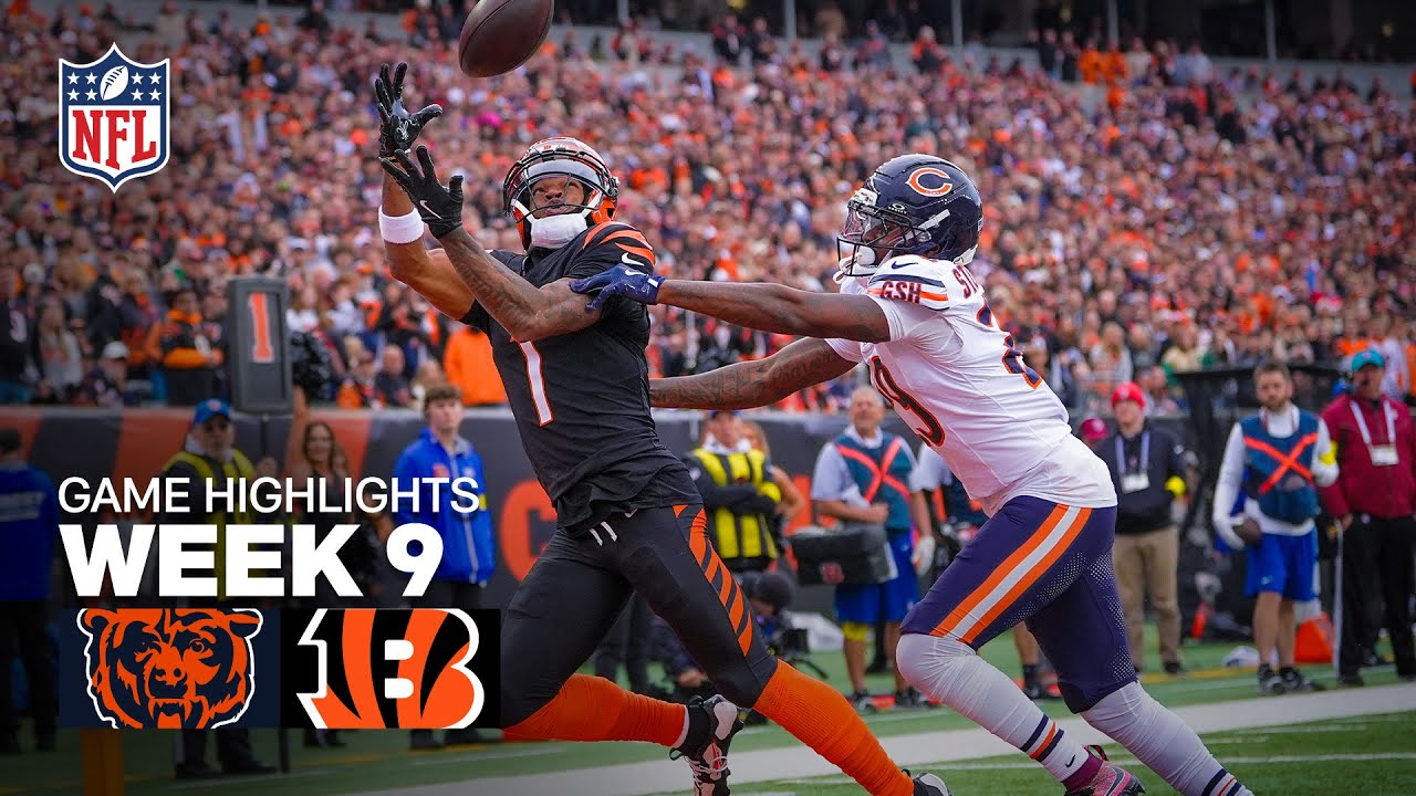 Epic Showdown: Chicago Bears vs Cincinnati Bengals | Week 9 NFL Highlights 2025 🏈