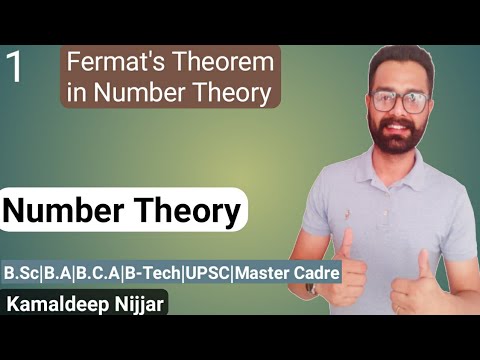 1. Fermat's theorem in number theory || Number theory || Fermat's little theorem | Bsc Maths