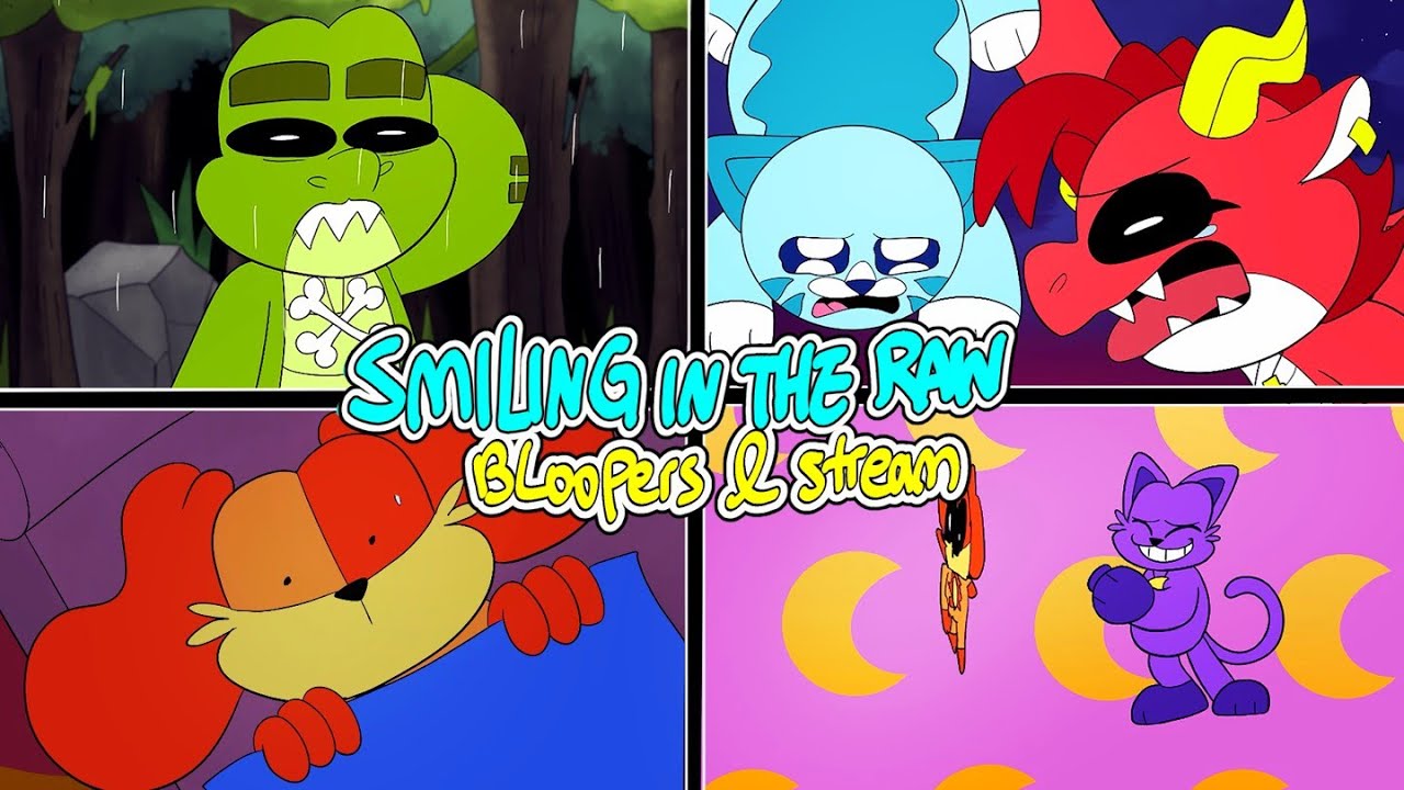 Hilarious Smiling in the Rain Bloopers & Nightmare Critters Animation 😂