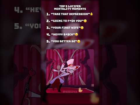 Top 5 Lucifer Mentality #shorts #hazbinhotel #lucifer #edit #top5 #moments