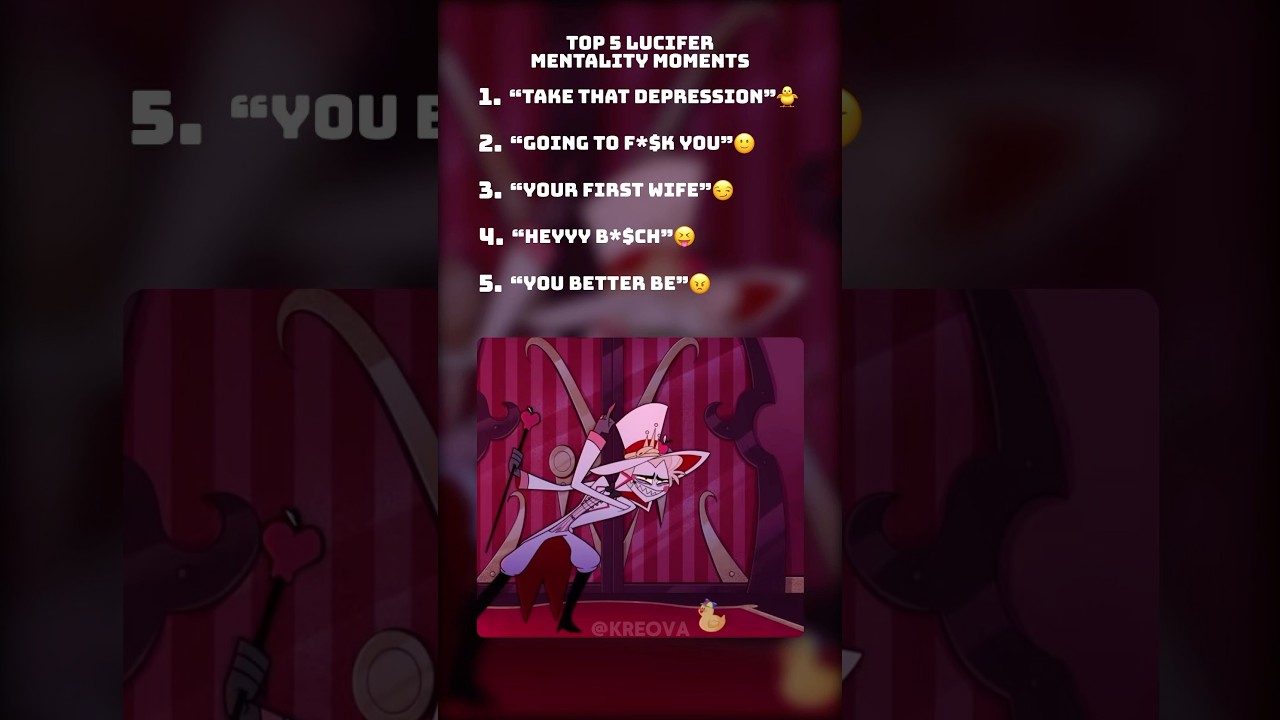 Top 5 Hilarious Lucifer Moments from Hazbin Hotel 😈