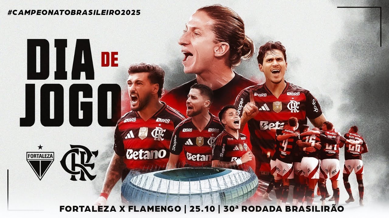 Ao Vivo: Fortaleza x Flamengo | Pré-Jogo e Narrativa do Brasileirão (25/10/25) ⚽