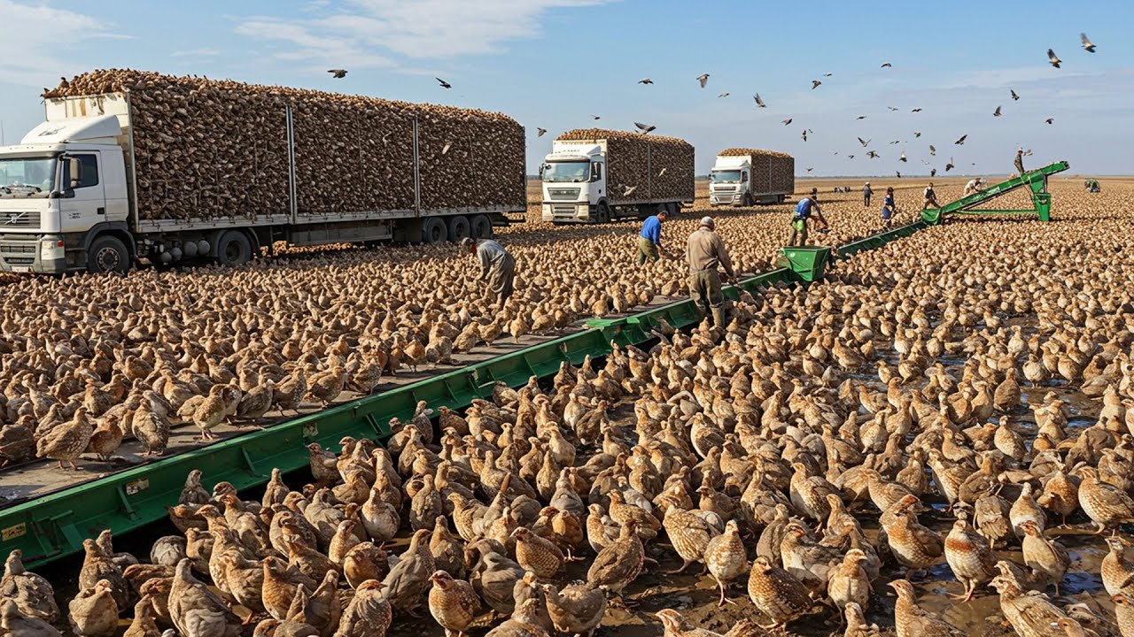 Quail Farm Produces Millions of Quails & Eggs 🐣