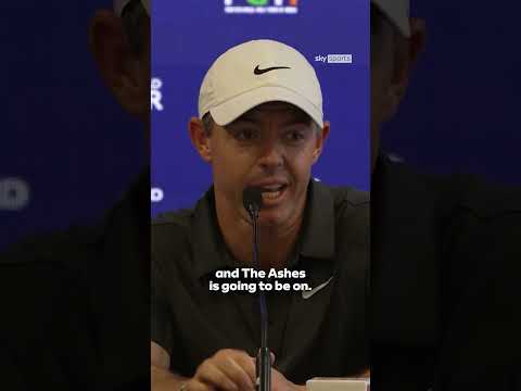 Who knew Rory McIlroy was such a cricket fan?! 🏏  #golf