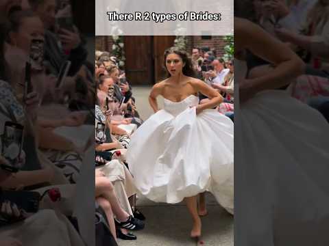 She made it 😅❤️☝️ #wedding #bride #bridal #dress #youtubeshorts #shorts #fashion