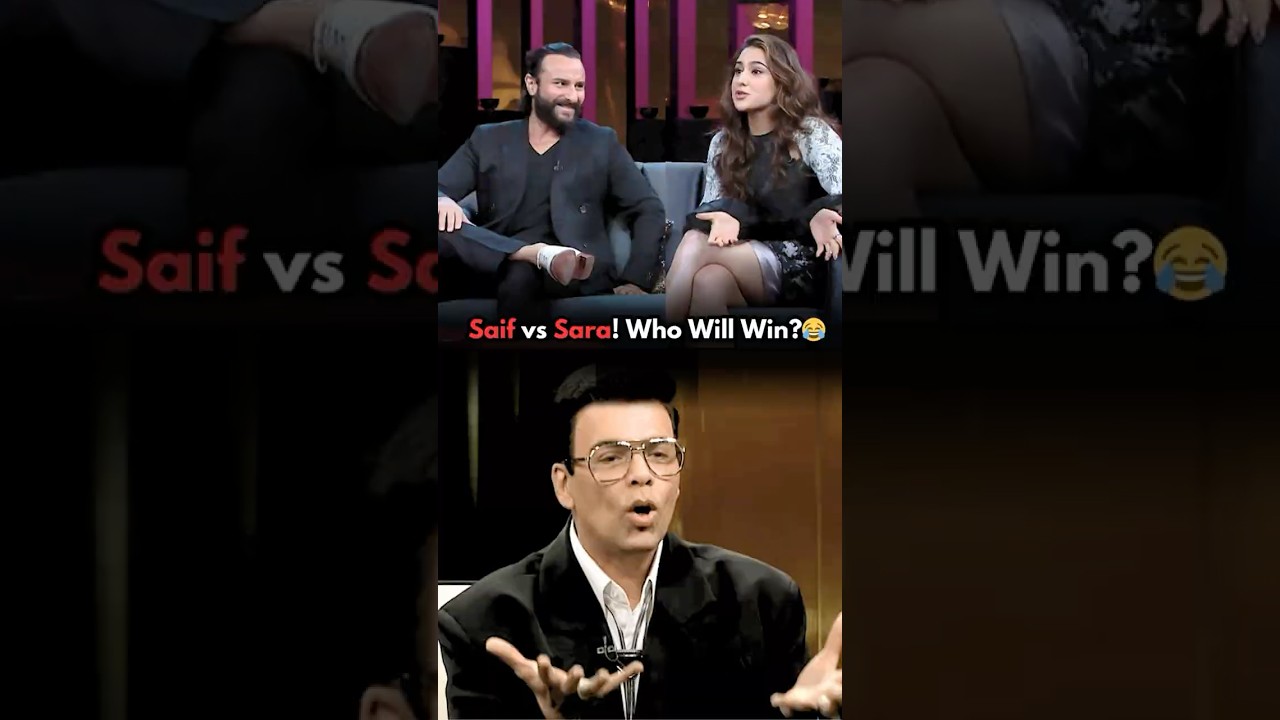 Saif vs Sara Ali Khan: Who Will Come Out on Top? 😂🔥 Koffee With Karan Highlights