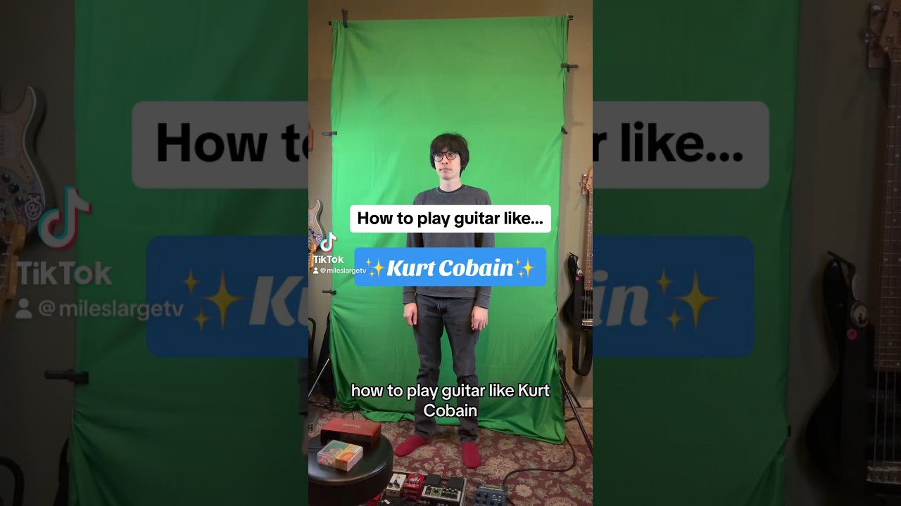 Learn to Play Guitar Like Kurt Cobain 🎸