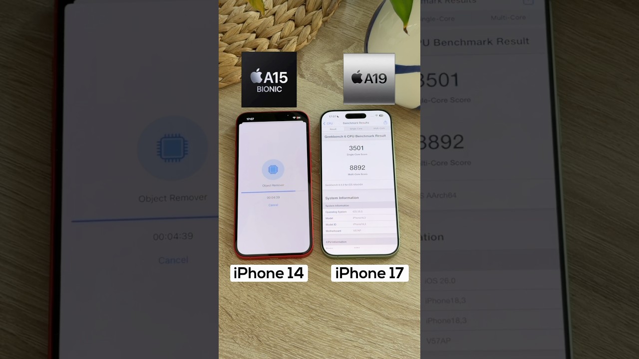 iPhone 17 vs iPhone 14: A19 vs A15 Bionic