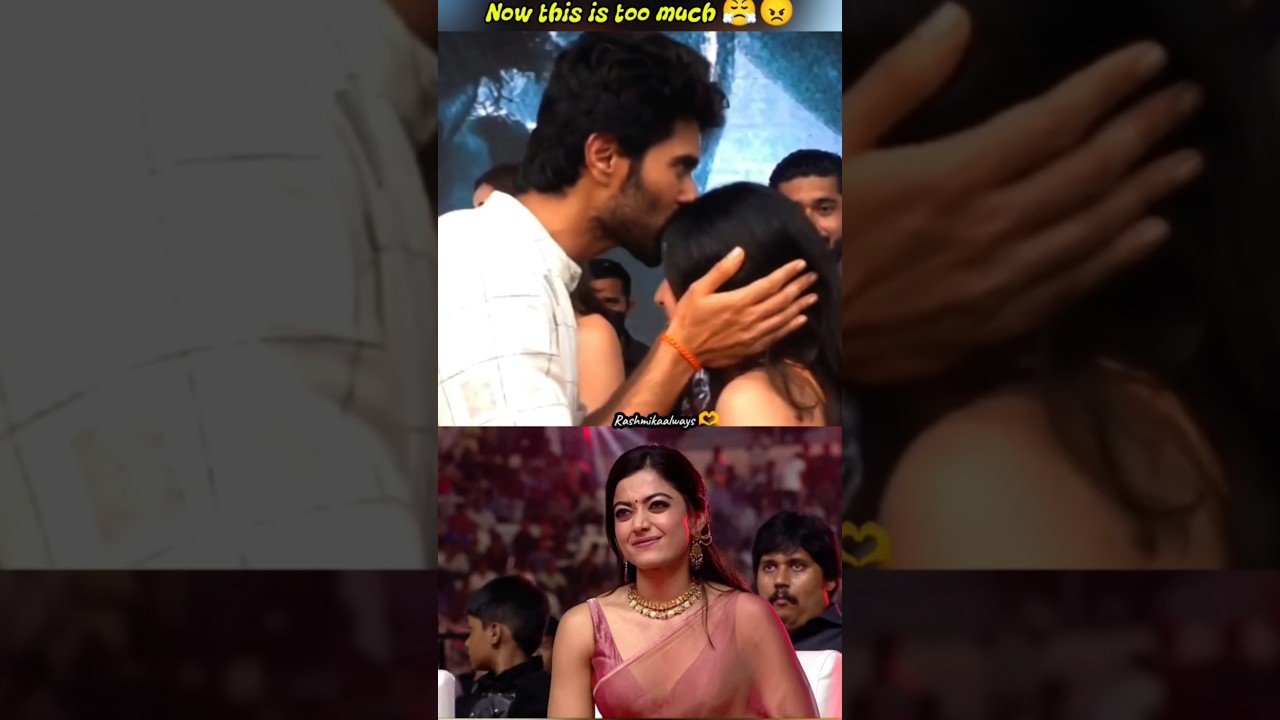 Rashmika Uncomfortable with Vijay's Kiss 😕