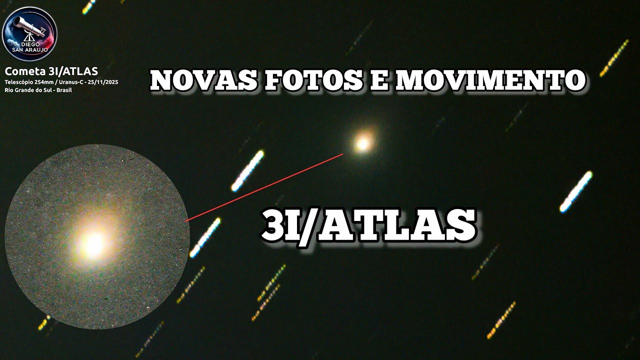 Cometa 3I/ATLAS: Novas Fotos e Movimento 🚀