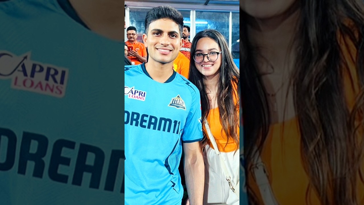 Shubhman Gill with Komal Sharma Abhishek Sharma Sister 🥰🥰 #Shubhmangill #viratkohli #abhisheksharma