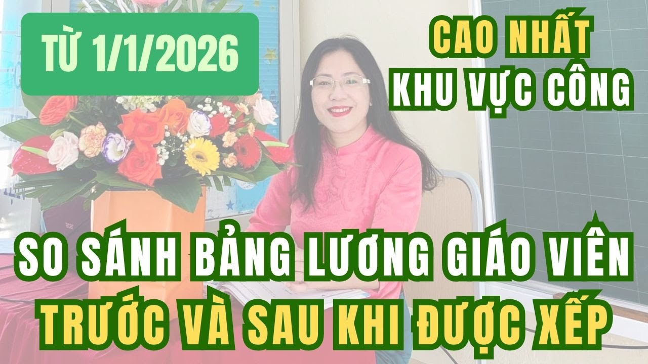 So Sánh Bảng Lương Giáo Viên Trước và Sau Khi Được Xếp Cao Nhất Khu Vực 📊
