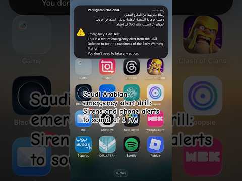 Saudi Arabia Emergency Alert Drill: Sirens And Phone Alerts To Sound At 1 PM
