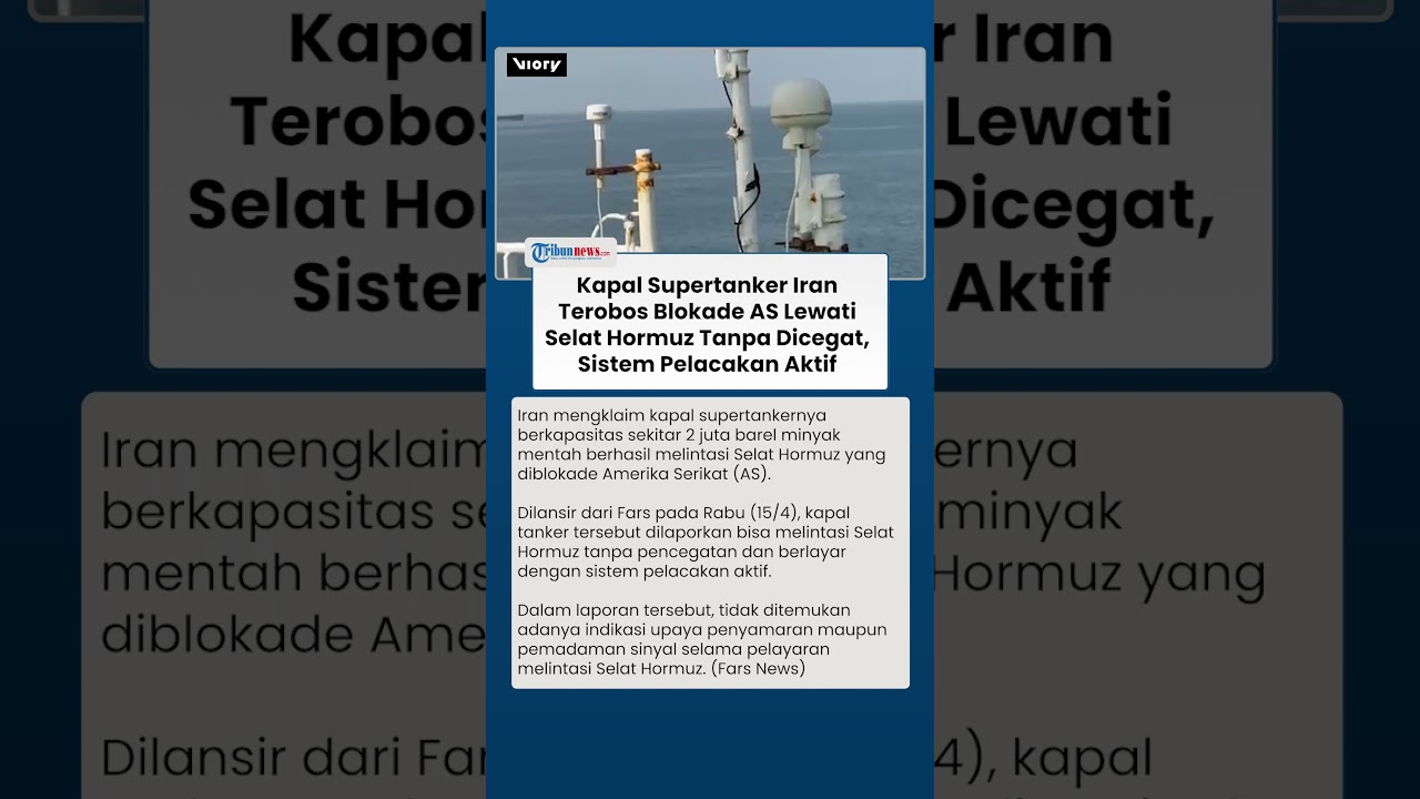 Iran's 2M Barel Tanker Breaks US Blockade in Strait