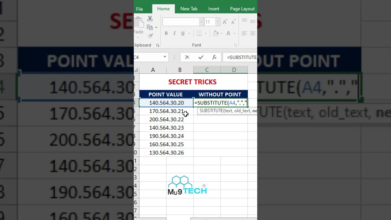 Excel Substitute Formula Guide 📊