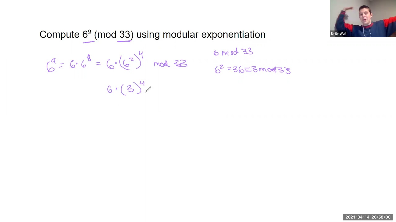 Modular Exponentiation Example π’