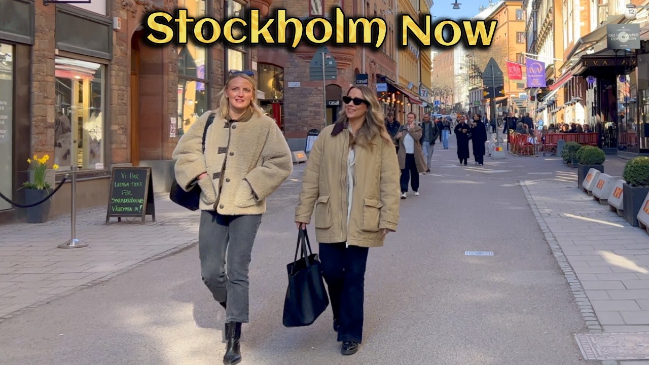 Stockholm Today, April 10 | City Walk 4K