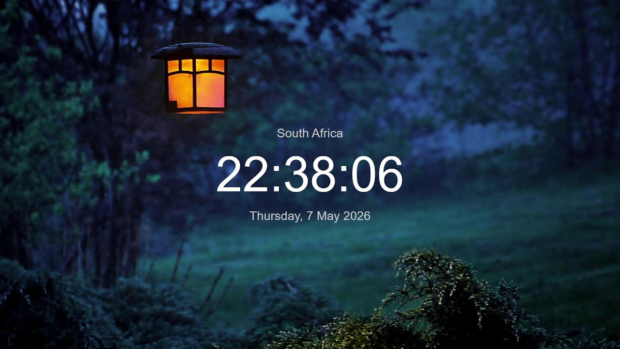 🔴 LIVE | Clock / Time in South Africa now (SAST) / What time is it now