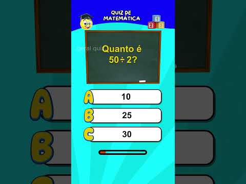 Quiz de matemática básica de ensino fundamental #quiz #matematica