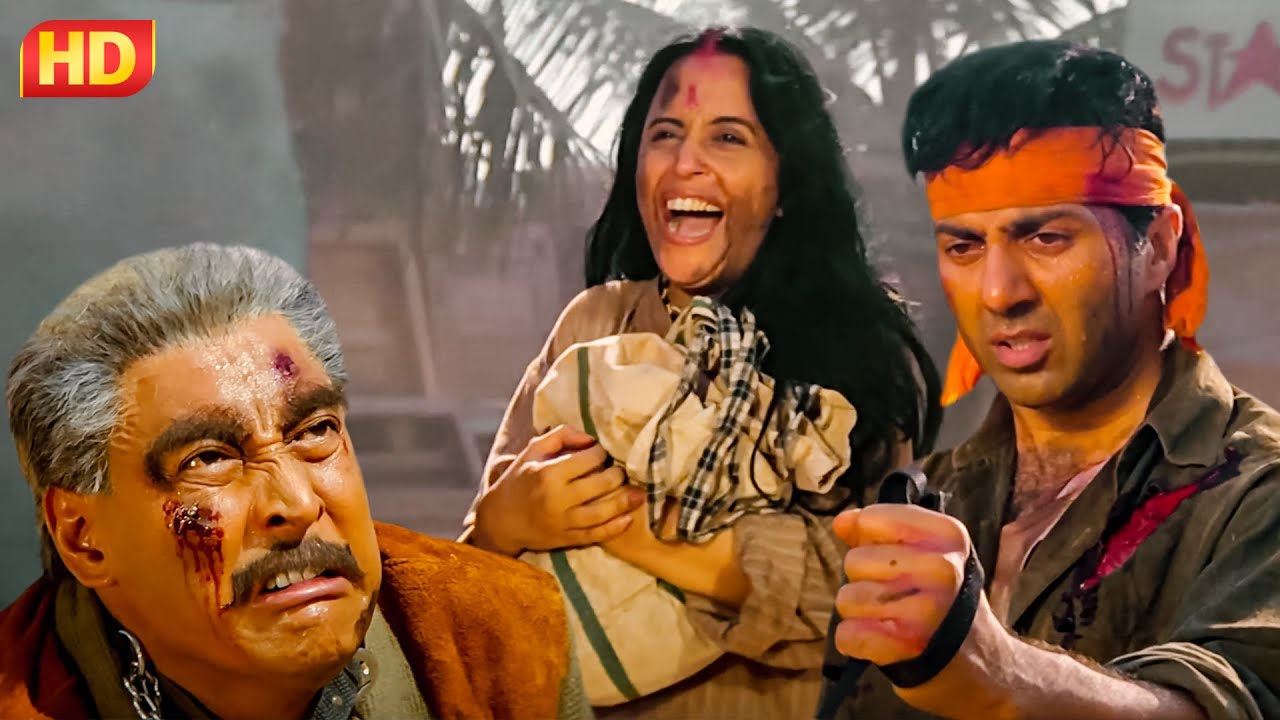 कात्या पर लगी पागल महिला का शाप | Ghatak (1996) - Sunny Deol का धमाकेदार एक्शन मूवी 🔥