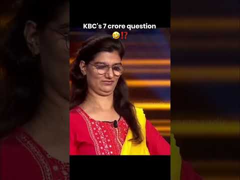 Kbc 7 crore question #question #kbc #interestingfacts #mustwatch #breakingnews