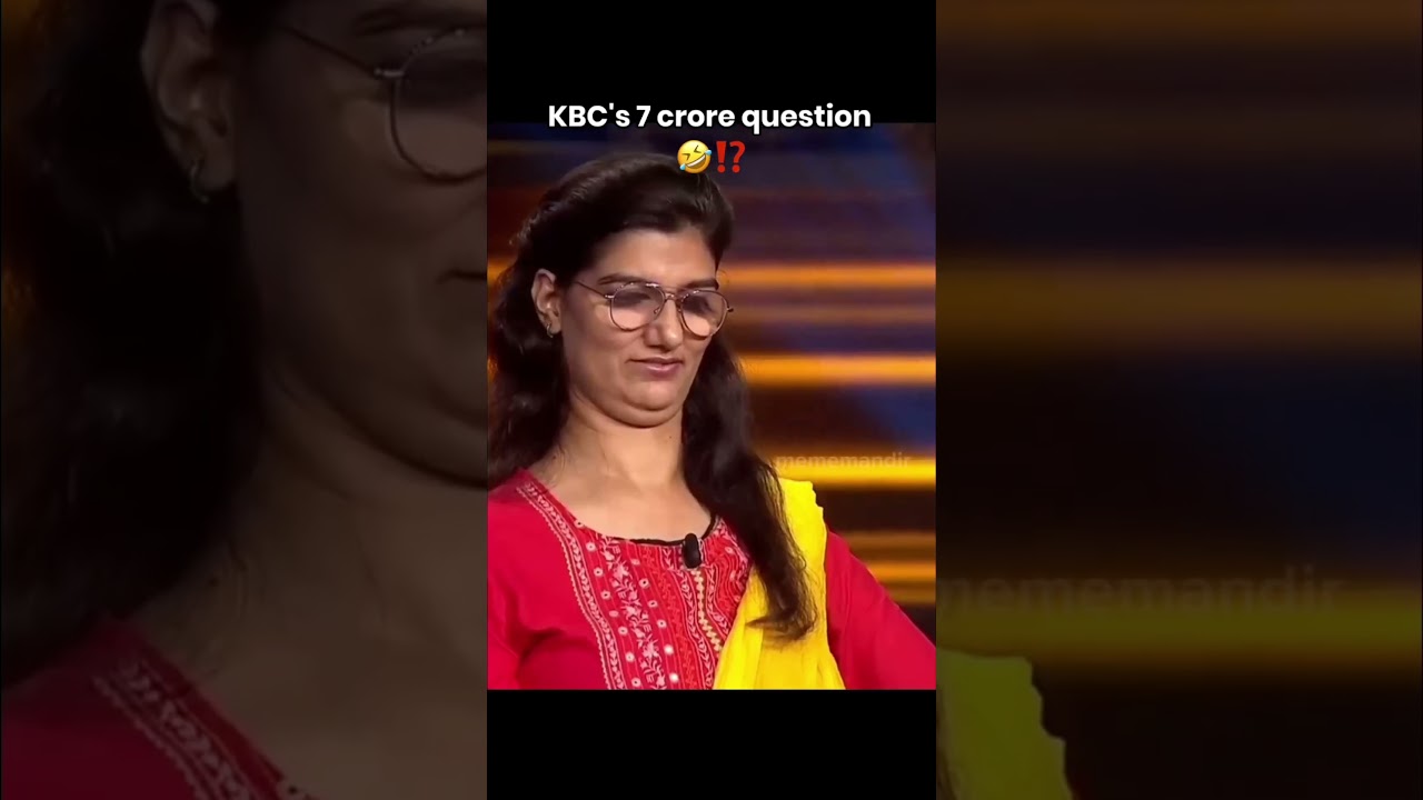 Kbc 7 KBC's 7 Crore Question: Must-Watch Moment 💰