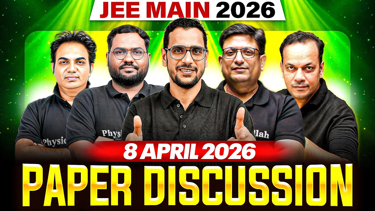 JEE Main 2026 Second Attempt Live Discussion 🔥