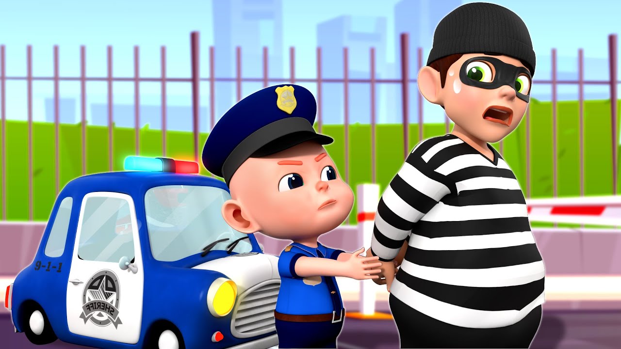 Super Police Car Fix & Rescue Song 🚓 | Fun Nursery Rhyme for Kids