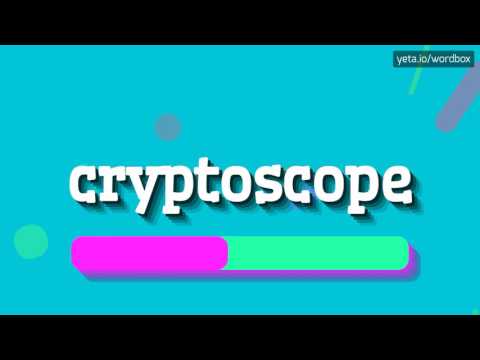 CRYPTOSCOPE - HOW TO PRONOUNCE IT? #cryptoscope