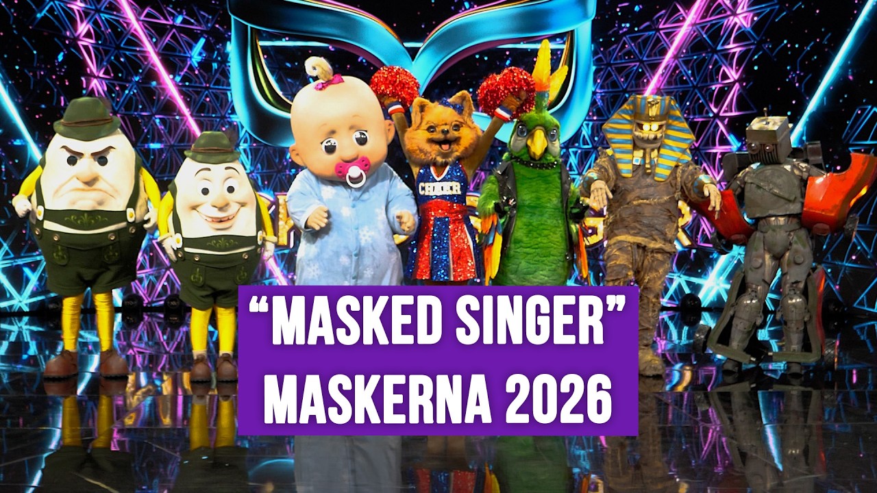 David Hellenius presenterar årets masker i "Masked singer"
