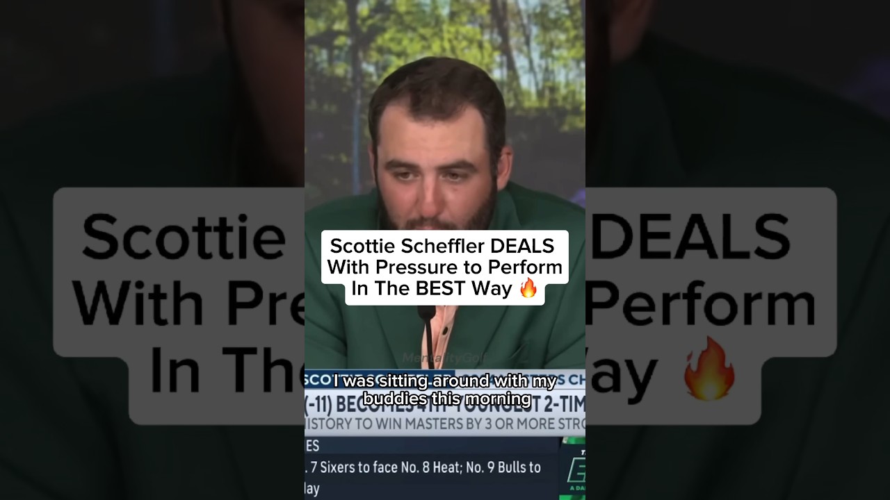 Scottie Scheffler Manages Performance Pressure with Excellence | Masters Highlights
