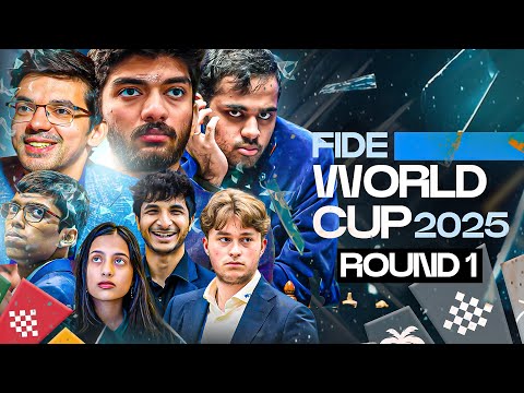 FIDE World Cup 2025 Round 1 Game 1 | Ft. Divya, Pranav, Raunak, Pranesh