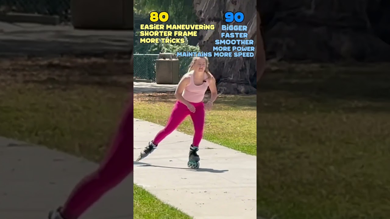 80mm vs 90mm Rollerblade Wheels 🛼