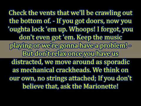 JT Machinima's FNAF 2 Rap Lyric Video 🎶